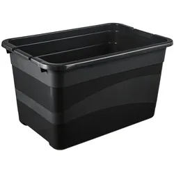 Keeeper Eckhart - Eckhart Transportbehälter 52 Liter 59,5x39,5x34cm Graphitgrau mit extra robustem Schiebeverschluss und Deckel