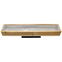 Spetebo Holz Pflanzkasten 70 x 14 cm Beige