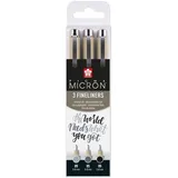 Sakura Pigma Micron Fineliner-Set farbsortiert 0,45 mm, 3 St.