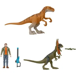 Jurassic World Jurassic World: Chaos Theory Ben Action-Figur&2 Dinosaurier
