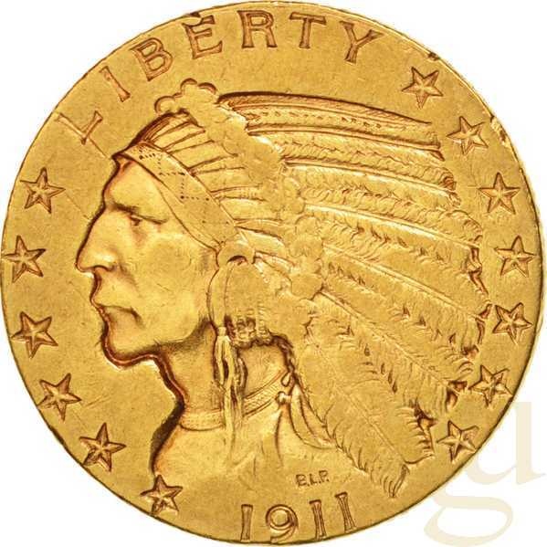 5$ Goldmünze Indianer