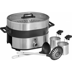 WMF Dampfgarer Lono Hot Pot & Dampfgarer, 1700 W silberfarben