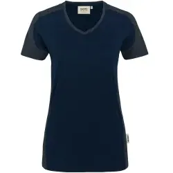 HAKRO® Damen V-Shirt CONTRAST PERFORMANCE, 190 1 Stück, Größe: 3XL