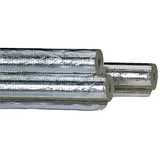 Berner Rohrisolierung Rohrschale alukaschiert 100% GEG/EnEV 35 x 30 mm (1 Zoll) 16 m, geschlitzt und selbstklebend