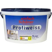 einfach Schöner Farbwelten Farbwelten Profiweiss Weiß matt 5 l