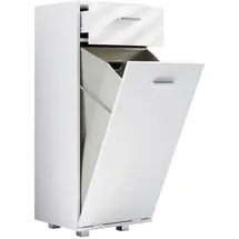 VCM Zalo S Badezimmerschrank 40 x 101 x 35 cm Weiß