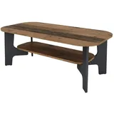 byLIVING Couchtisch JONNY, Breite 110 cm, Old Wood (Altholz-Optik)/anthrazit