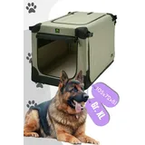 Maelson Soft Kennel faltbare Hundebox -beige - XL 105 - (105 x 72 x 81 cm)