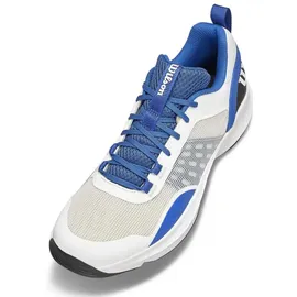 Wilson Hurakn Pro V2 Padelschuhe - White / Deja Vu Blue / Black - EU 49 Blau, Weiss