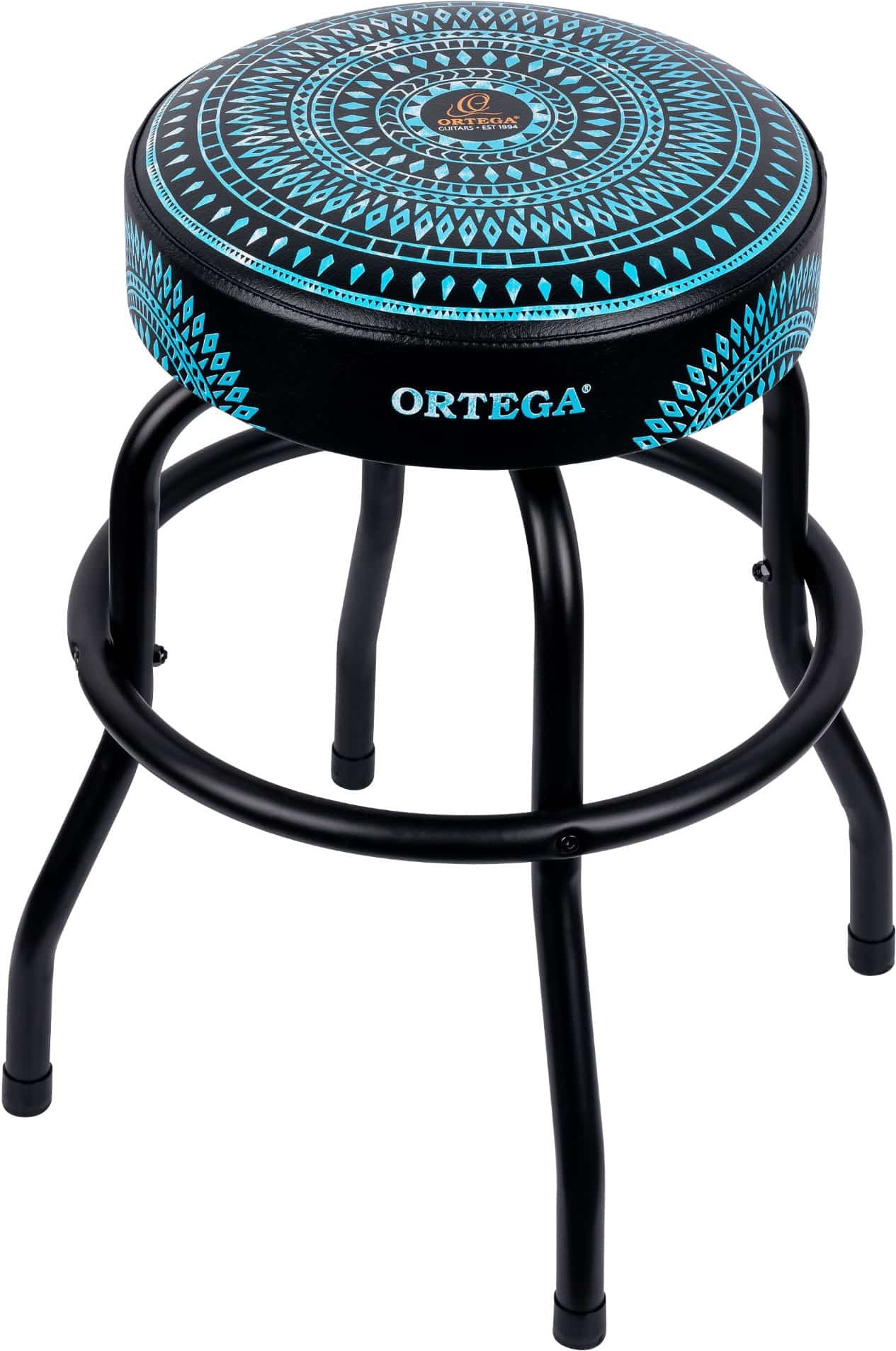 Ortega OBS24-BLKC 24" Bar Stool Blue Kaleidoscope