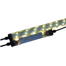 Licht-Idee Led Gabionen Licht Beleuchtung LED 2x1,0m länge 360° Farbe warmweiss Außenbeleuchtung Steinmauer Garten Anschluß 230 Volt über offene Kabelenden
