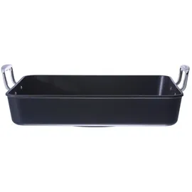 Le Creuset Bratreine 35 x 27 cm Anthrazit/Silber