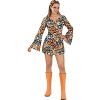 Funidelia | 70er Jahre Kostüm für Damen Disco Musik, Abba, Bee Gees- Kostüm für Erwachsene & Verkleidung für Partys, Karneval & Halloween - Größe M - L - Rosa
