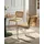 Beliani Esszimmerstuhl Cordova Rattan Hellbraun 2er Set