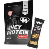 1kg Mammut Whey Protein Eiweißshake - Set inkl. Protein Shaker, Riegel, Powderbank oder Tasse (Red Banana, Mammut Protein Bar - Salty Peanut)