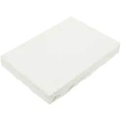 EXKLUSIV HEIMTEXTIL Jersey Spannbettlaken für Wasserbetten Rundumgummizug 200 x 220 cm Weiß