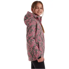 KILLTEC Mädchen Softshelljacke/Outdoorjacke mit Kapuze Mädchen Softshelljacke Print, light moss, 152, 43200-000