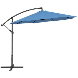 Uniprodo Ampelschirm Ø 300 cm neigbar blau