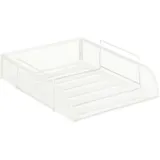 Relaxdays Dokumentenablage, stapelbar weiß
