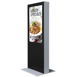Showdown Displays Digitale Infostele doppelseitig 50" schwarz, 78.9x202x70 cm