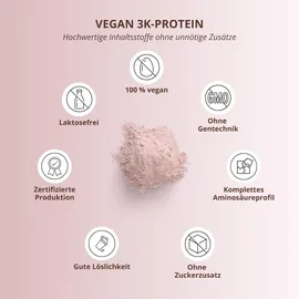 Nutri + nutri+ Veganes Proteinpulver 3K Protein 1000g