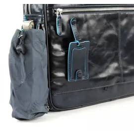 Piquadro Blue Square Portfolio Computer Briefcase Blu Notte