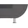 TRENDMANUFAKTUR Ecksofa "Rondo 3, zeitlos & bequem, Materialmix, L-Form, Breite 265cm", grau (grau, dunkelgrau), B:265cm H:85cm T:190cm, Kunstleder SOFTLUX / Struktur (77% Polyester; 23% Polyacryl);Luxus-Microfaser ALCAZAR (100% Polyester) / Feinstruktur (100% 