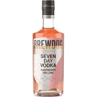 BrewDog | Seven Day Vodka | Rasperry & Lime | 700 ml | 40% Vol. | Geschmack von herber Himbeere & pikanter Limette | Noten von Brombeere & Sommerfrüchten |Süß-prickelndes Finish