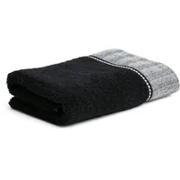 Möve Brooklyn Uni Handtuch 50 x 100 cm schwarz