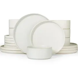 Richmount Star Geschirrset 18-tlg. mattes beigeweiß