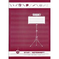Brunnen 1046846 Notenheft A4 8 Blatt, mit Hilfslinien)