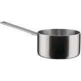 Alessi Convivio DC105/16 - Trilamin Design-Kasserolle mit Langem Stiel, Geeignet für Induktion, Edelstahl und PVD mit Magnetischem Stahlboden, 16 cm, Satiniert