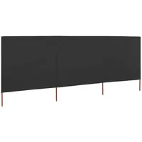 vidaXL Windschutzgewebe 400 x 80 cm grau