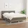 vidaXL Boxspringbett mit Matratze Taupe 140x200 cm Stoff