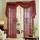 Gardinenbox Voile komplett GARDINEN Set 3tlg., Bordeaux, 60999