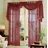 Gardinenbox Voile komplett GARDINEN Set 3tlg., Bordeaux, 60999