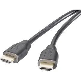 SpeaKa Professional HDMI Anschlusskabel HDMI-A Stecker 2.00 m Schwarz SP-9535220 Audio Return Channel,