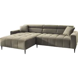 Massivart Ecksofa Cord 256 cm / Cordsofa / Sitztiefenverstellung, SIMPLE