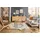 miliboo Rechteckiger Teppich mit Line-art-muster in Off-white und Schwarz 160 x 230 cm Tiana