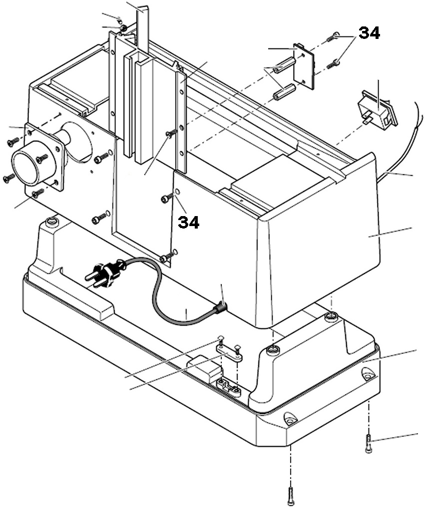 PROXXON 27050-34 Zylinderschraube für MICRO Profiliergerät MP400