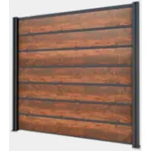 Gutta Sichtschutzelement 194 x 186 cm Anthrazit WPC