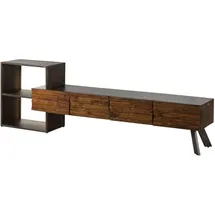 Wolf-Möbel SEVILLA Lowboard 225x40x70 cm Braun Holz
