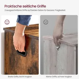 VASAGLE Sitztruhe LSB060T01 100,0 x 0,0 x 0,0 cm braun / braun