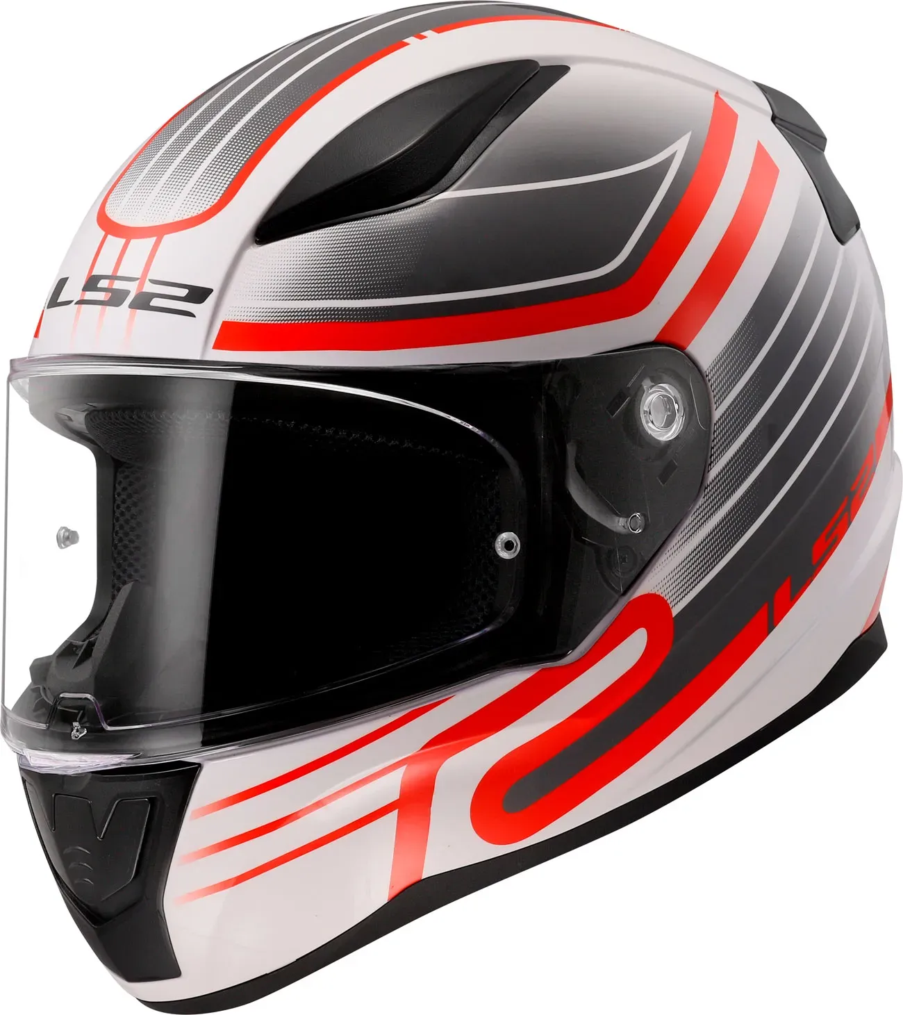 LS2 FF353 Rapid II Circuit, casque intégral - Blanc/Rouge/Gris - XXL