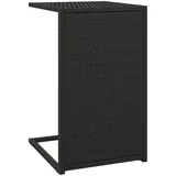 vidaXL C-Tisch Schwarz 40x35x60 cm Poly Rattan