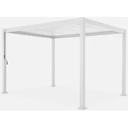 Bioklimatische Pergola mit Lamellendach weiß Triomphe 3x4m
