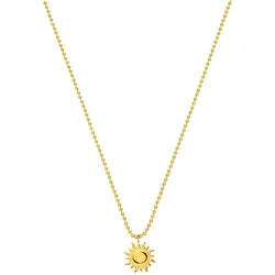Purelei Kette mit Anhänger »Schmuck Geschenk Solea Anhänger Sonne, 22482« Purelei gelbgoldfarben