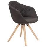 Kayoom stuhl Chadwick 100 2er braun Microfaser B/H/T: ca. 59x82x55 cm - braun