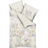 KAEPPEL Lily Blumen Braun 135 x 200 cm + 80 x 80 cm