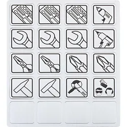 Magnetetiketten Symbole Werkzeug